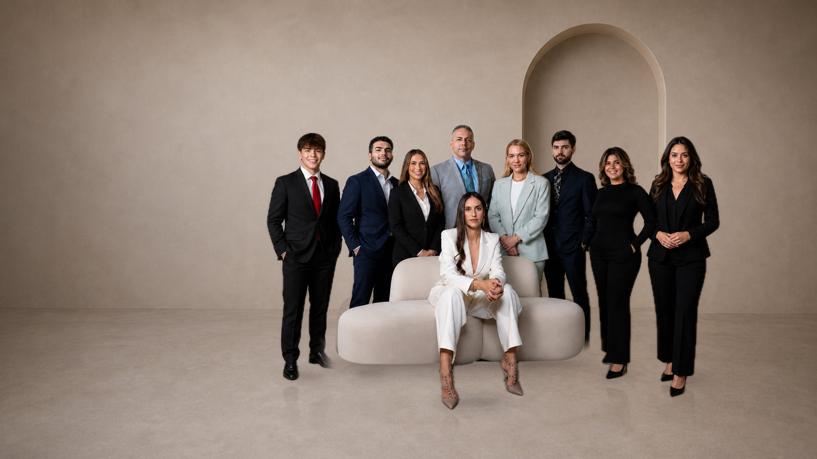 Veronica Lopez-Calleja, Esq., CEO & Founding Attorney, and her Miami-Dade family-law team