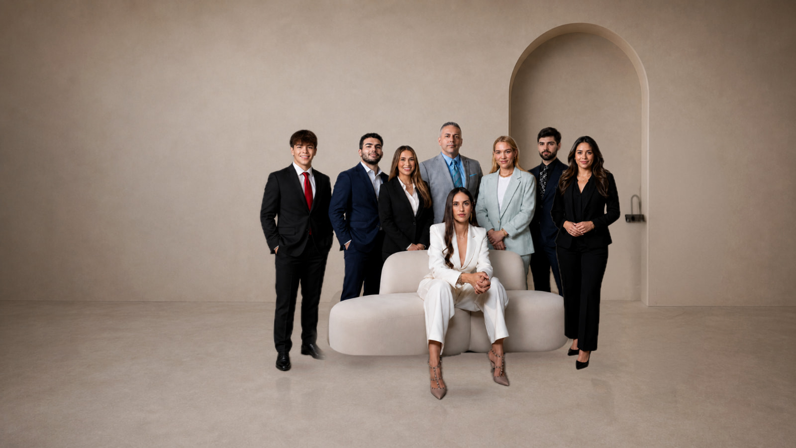 Veronica Lopez-Calleja, Esq., CEO & Founding Attorney, and her Miami-Dade family-law team
